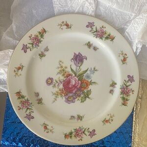 Fine Floral China Dinner Plate